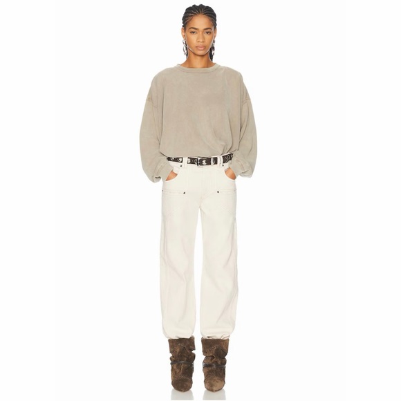 Isabel Marant Denim - NWT ISABEL MARANT Beryl Straight Leg Jeans in Ecru